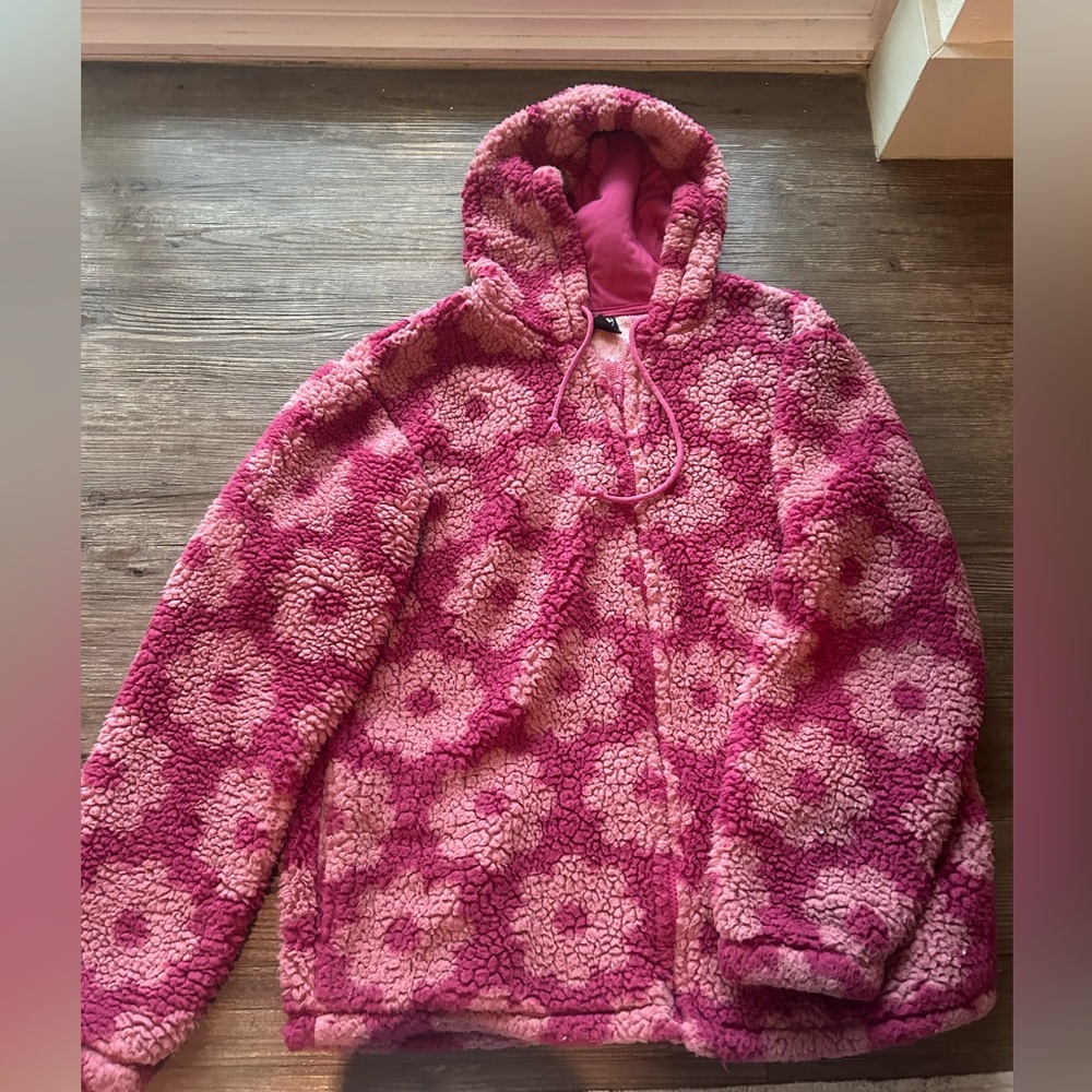 PacSun Pink Textured Hoodie
